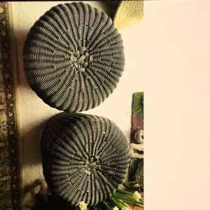 Gold antique finish stools